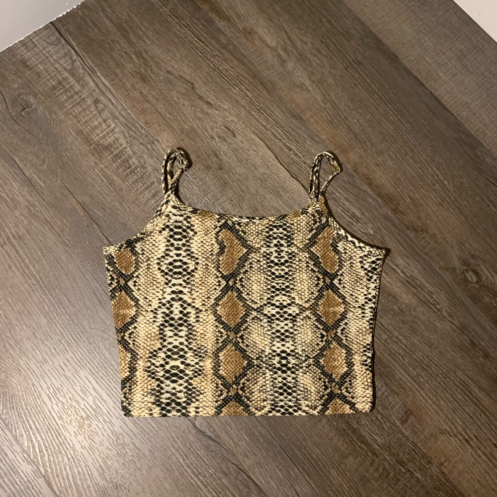 Snakeskin Crop Top